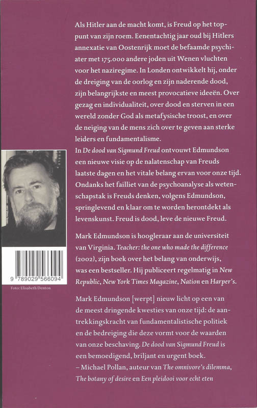 Achterkant van De dood van Sigmund Freud