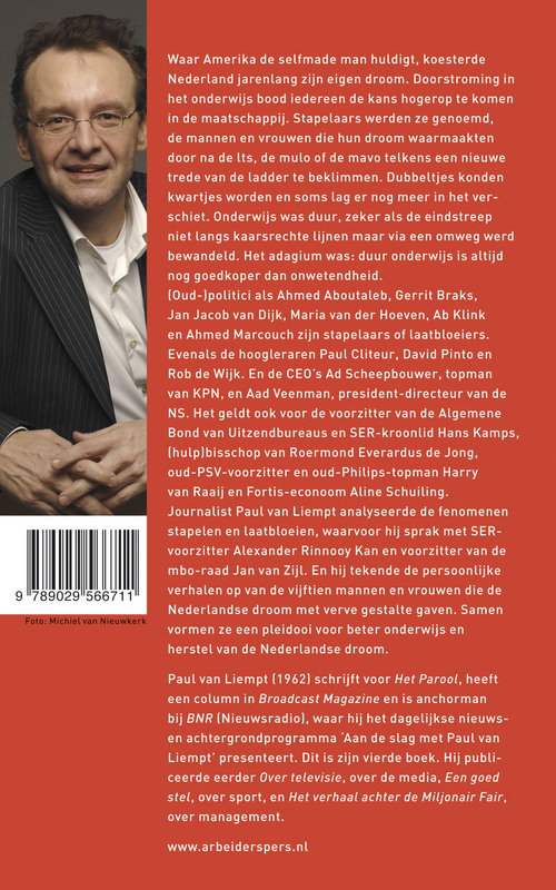 Achterkant van De Nederlandse droom