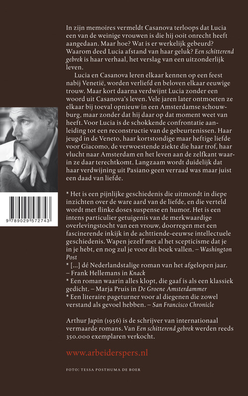 Achterkant van Een schitterend gebrek (grote letter)