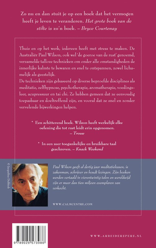 Achterkant van Het grote boek van de rust