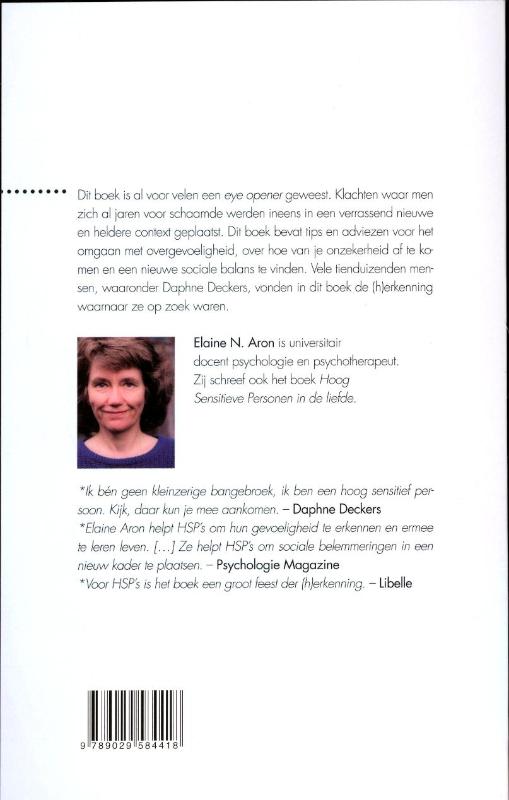 Achterkant van Hoog sensitieve personen