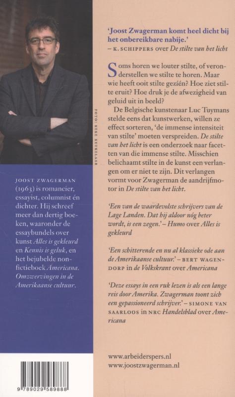 Achterkant van De stilte van het licht