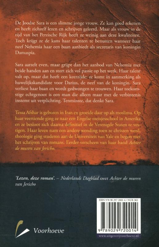 Achterkant van Schrijfster aan het Perzische hof