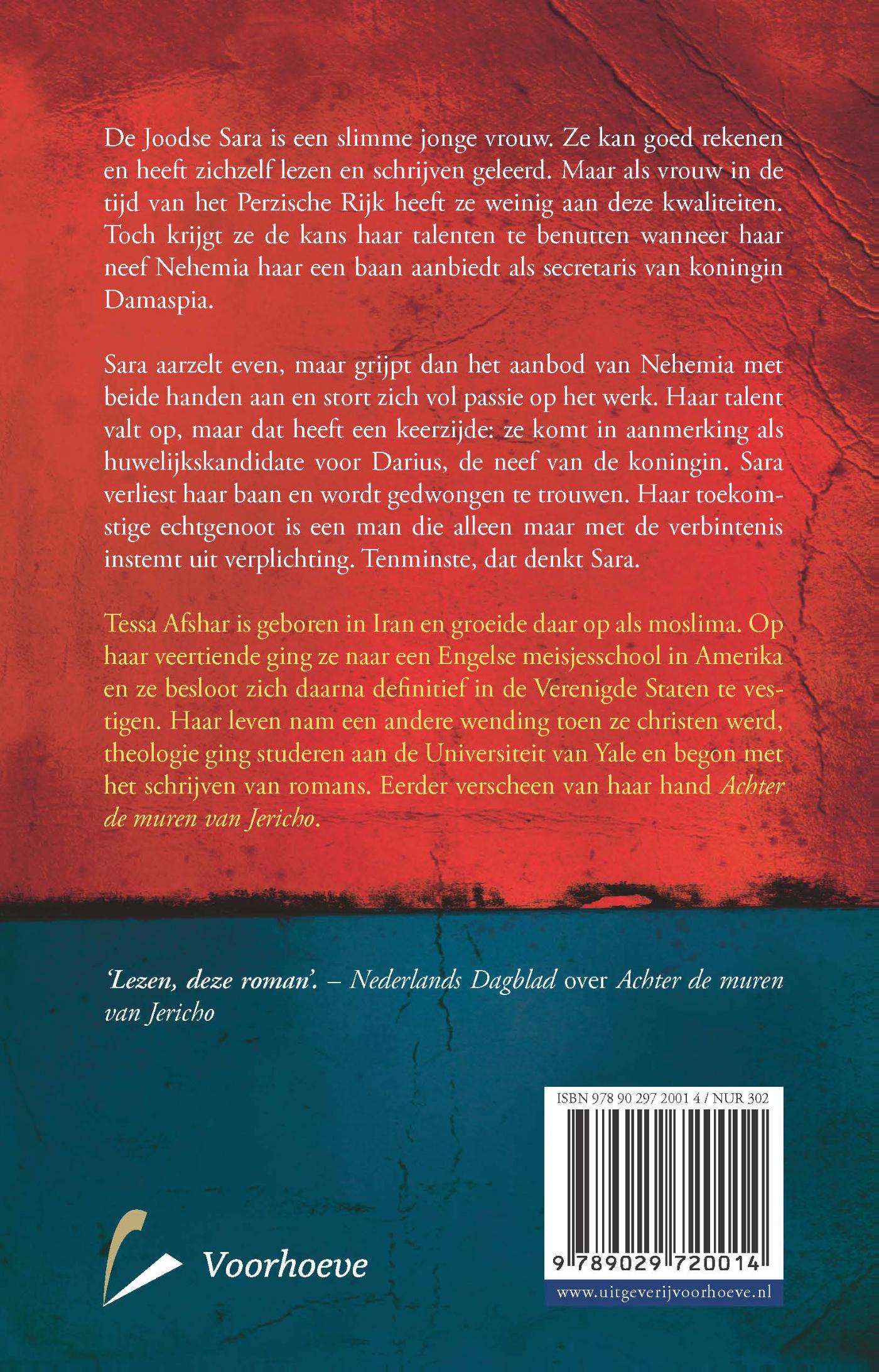 Achterkant van Schrijfster aan het Perzische hof