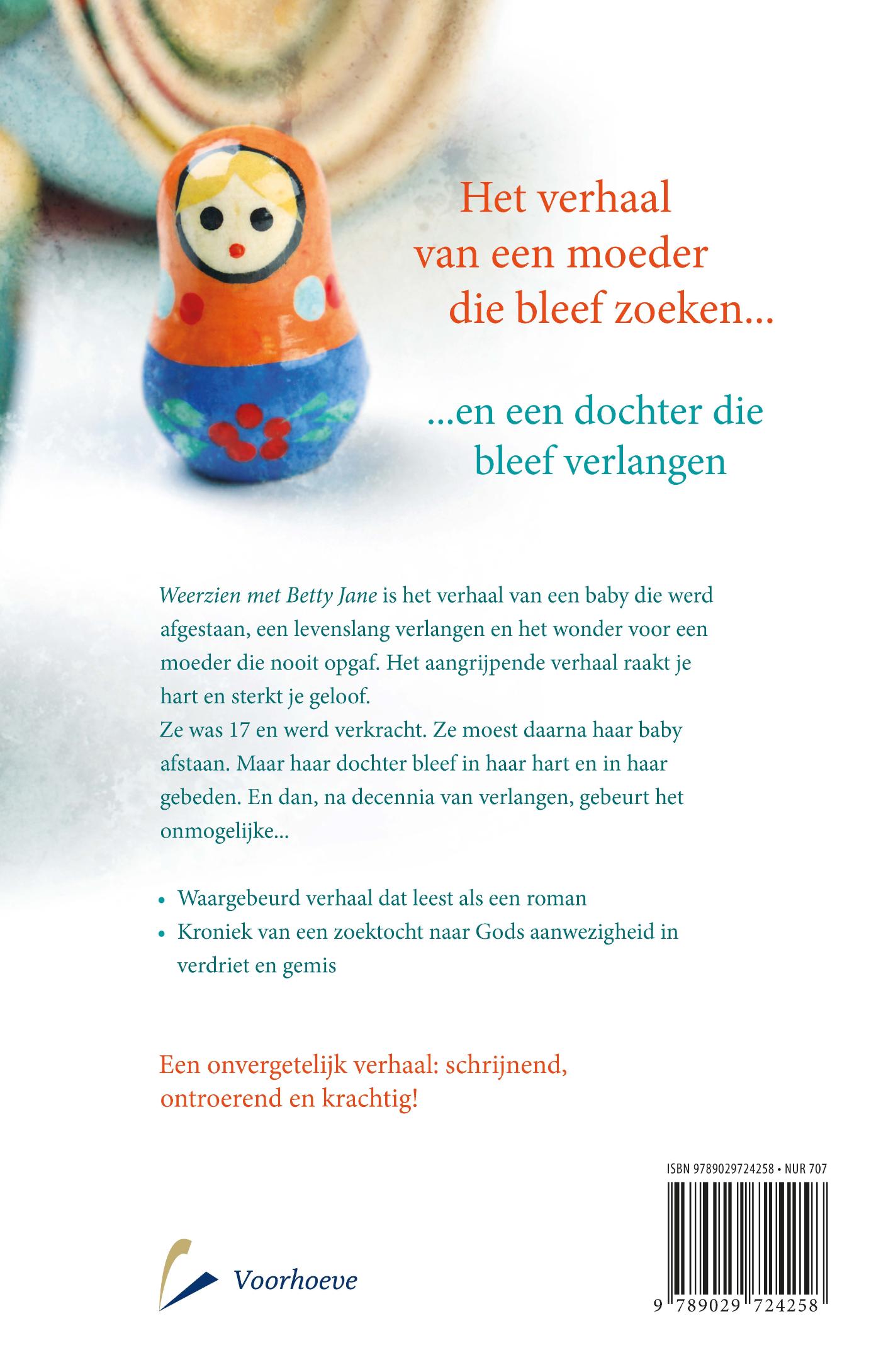 Achterkant van Weerzien met Betty Jane