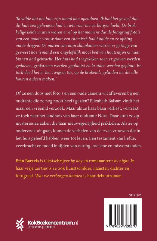 Achterkant van Wat we verborgen houden