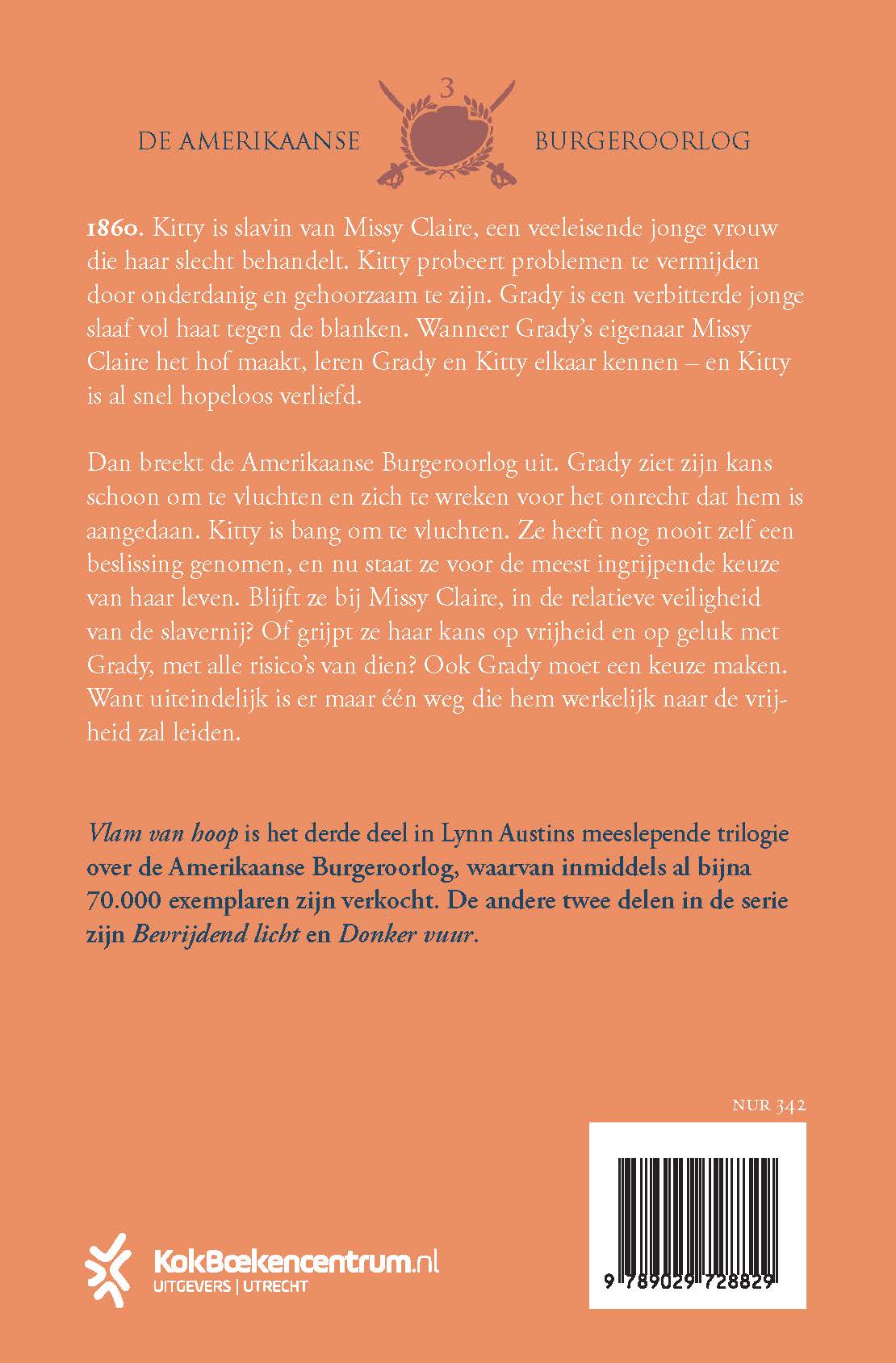 Achterkant van Vlam van hoop