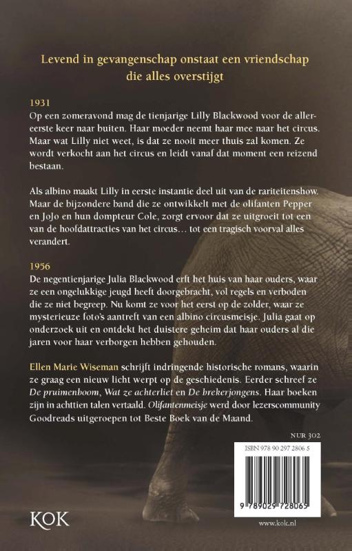 Achterkant van Olifantenmeisje