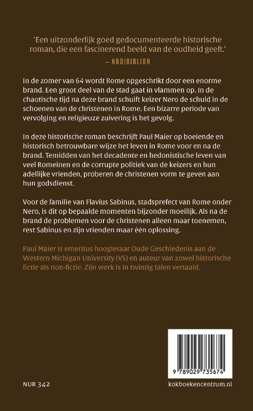 Achterkant van De brand van Rome