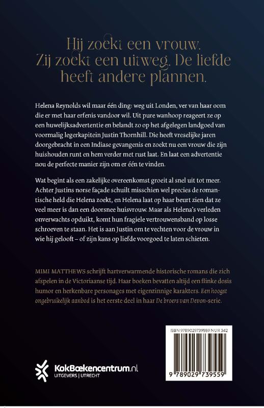 Achterkant van Een hoogst ongebruikelijk aanbod