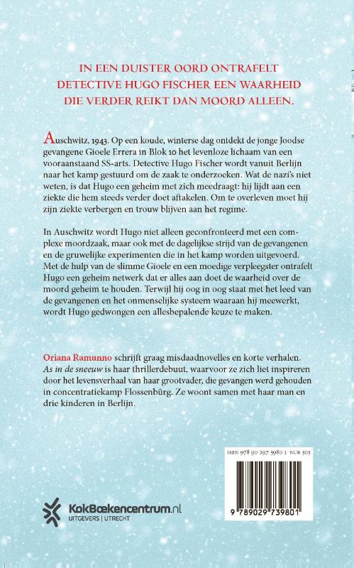 Achterkant van As in de sneeuw