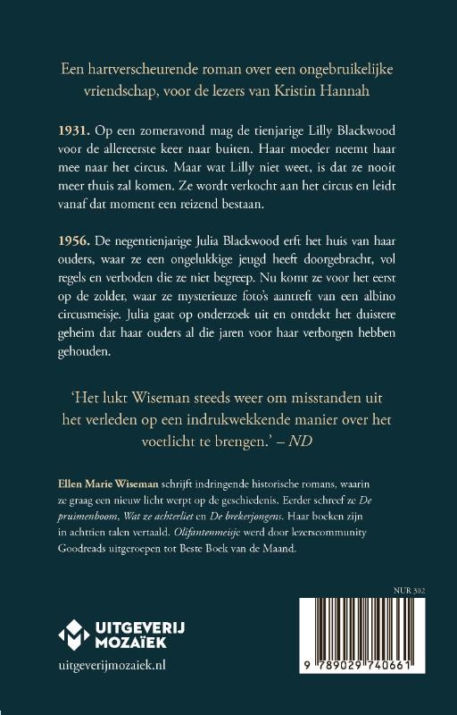 Achterkant van Olifantenmeisje