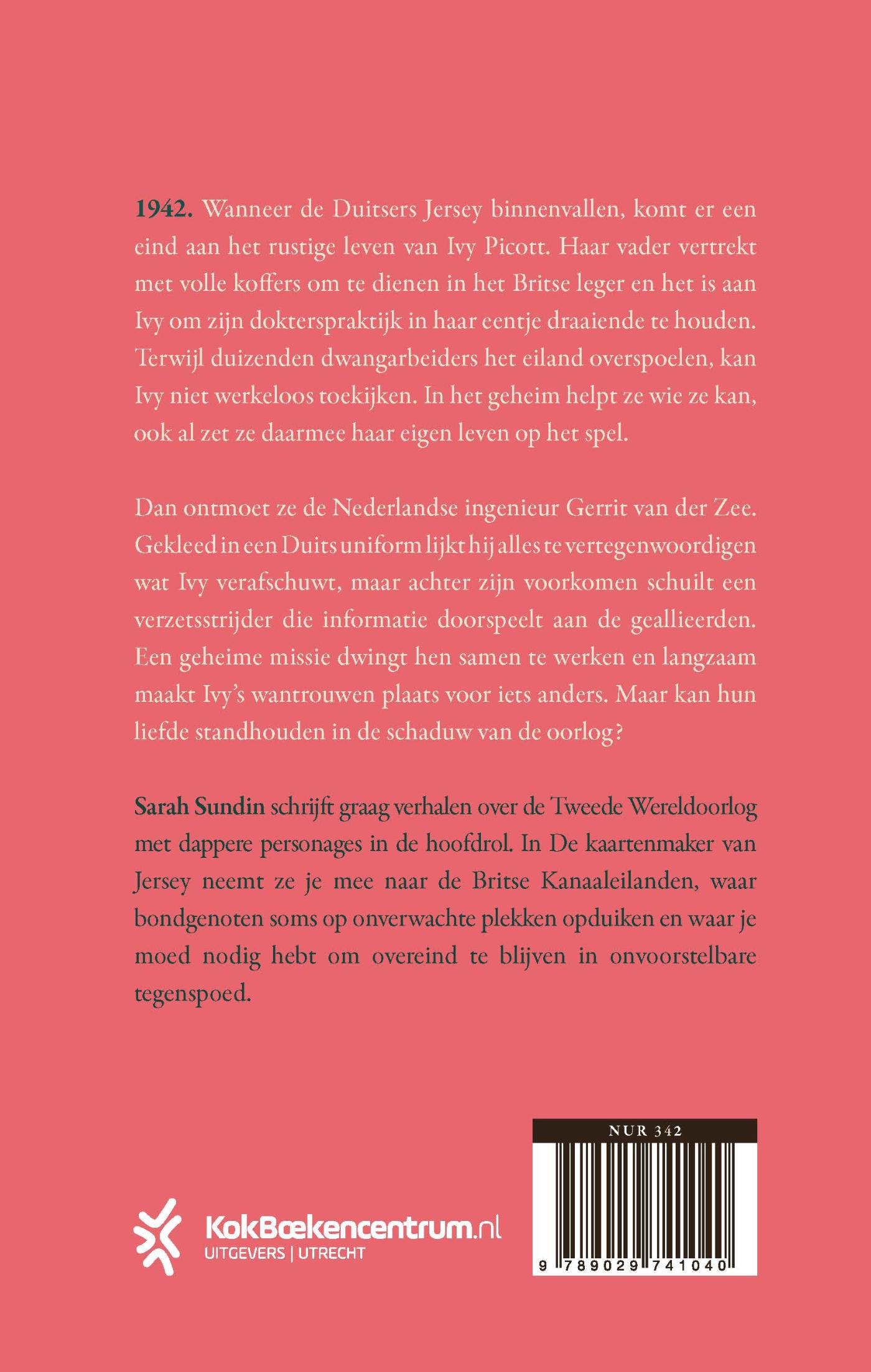 Achterkant van De kaartenmaker van Jersey