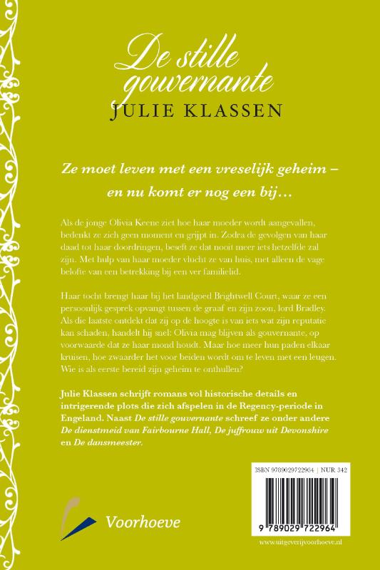 Achterkant van De stille gouvernante