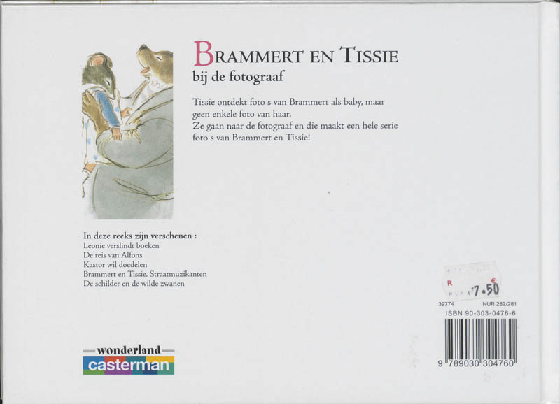 Achterkant van Brammert en Tissie bij de fotograaf