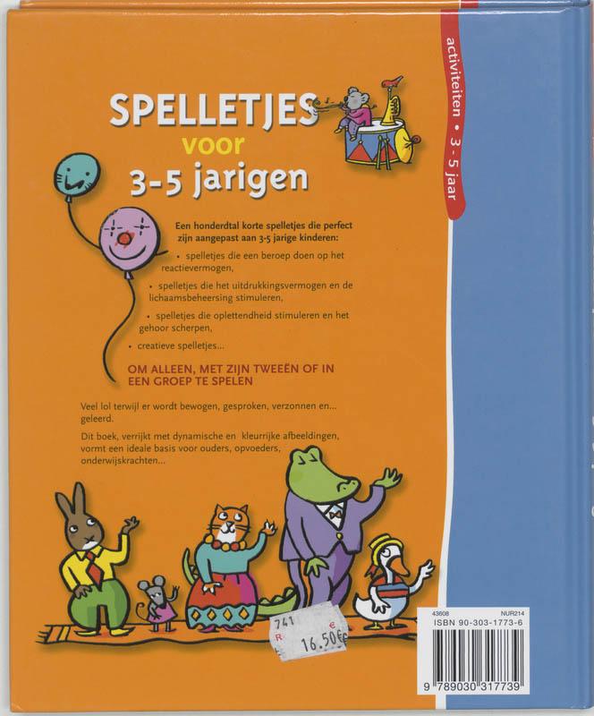 Achterkant van Spelletjes voor 3-5 jarigen