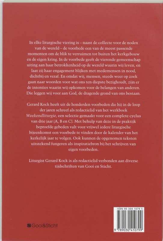 Achterkant van Opkomend gebed