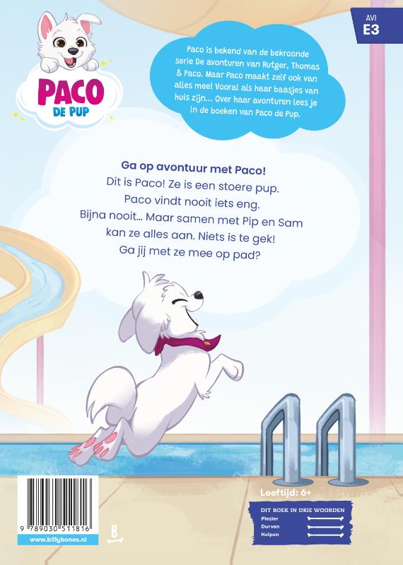 Achterkant van Ik lees met Paco de Pup - Avi E3