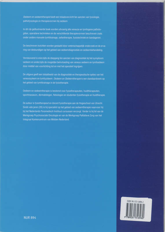 Achterkant van Oedeem en oedeemtherapie