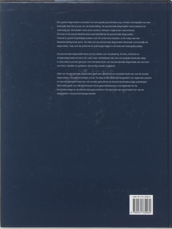 Achterkant van Atlas van de parodontale diagnostiek