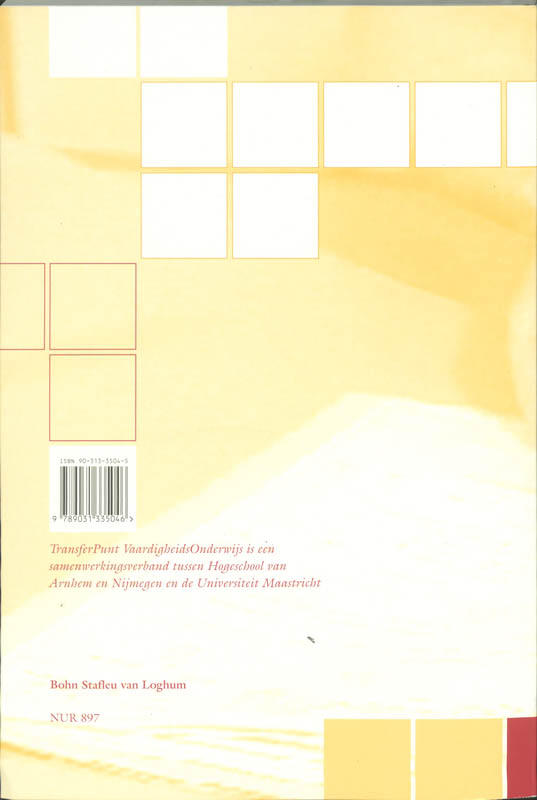 Achterkant van Werkcahier