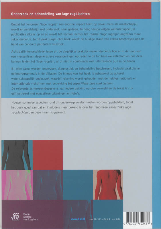 Achterkant van Onderzoek en behandeling van lage rugklachten
