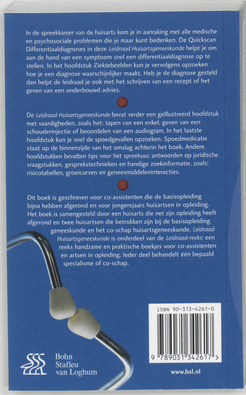Achterkant van Leidraad huisartsgeneeskunde
