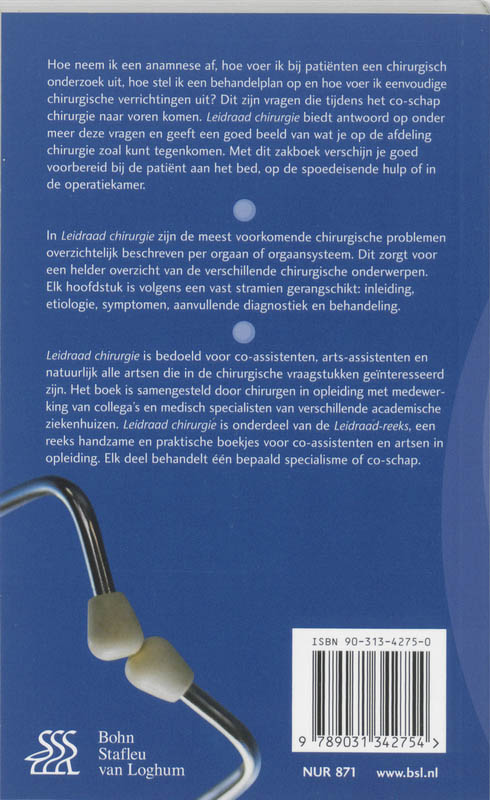 Achterkant van Leidraad chirurgie