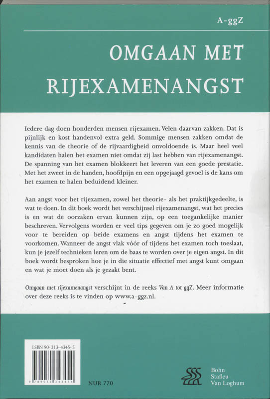 Achterkant van Omgaan met rijexamenangst