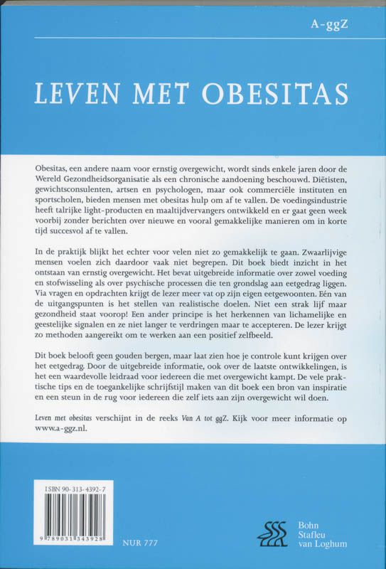Achterkant van Leven met obesitas