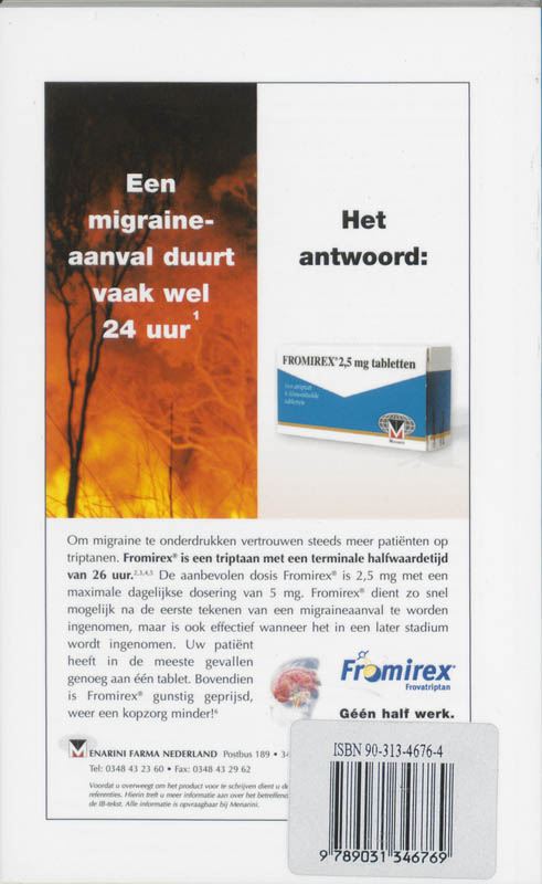 Achterkant van Het hoofdpijn/migraine formularium
