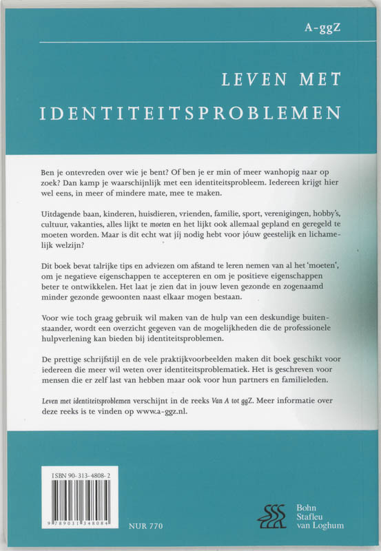 Achterkant van Leven met identiteitsproblemen