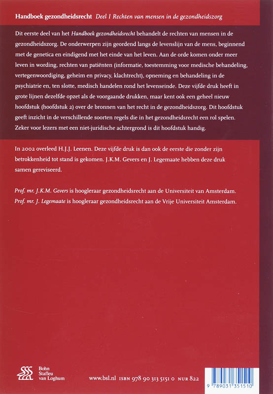 Achterkant van 1 Rechten van mensen in de gezondheidszorg