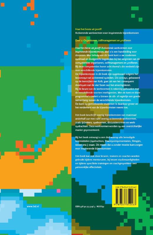 Achterkant van Organiseren, zelfmanagement en profileren : docentenboek + DVD en studentenboek