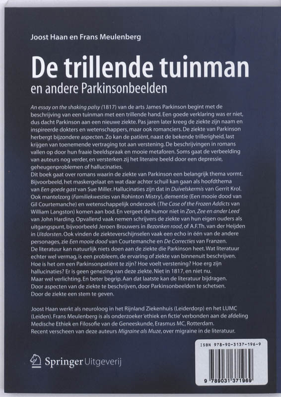 Achterkant van De trillende Tuinman en andere Parkinsonbeelden