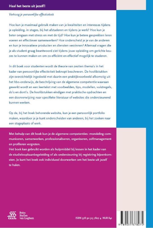 Achterkant van Communiceren, samenwerken en professionaliseren