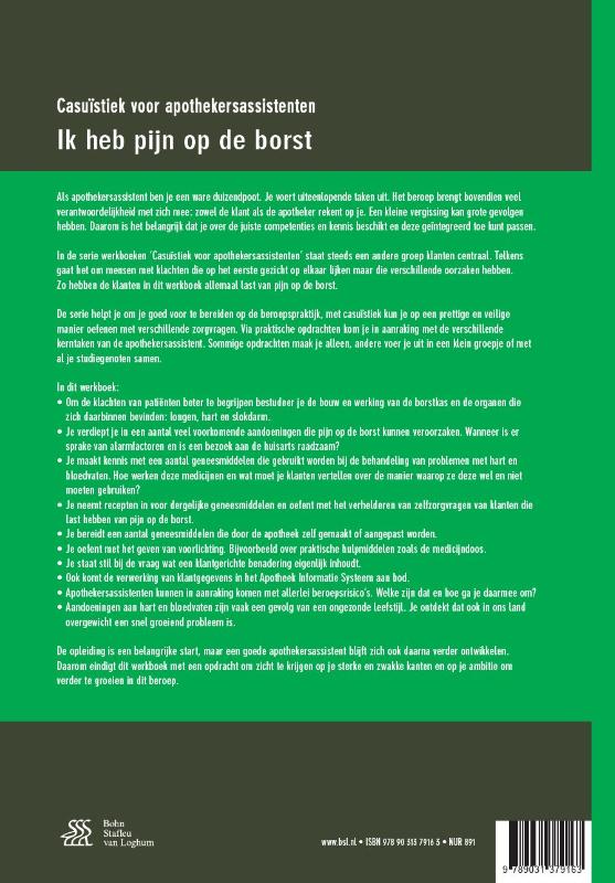 Achterkant van Ik heb pijn op de borst