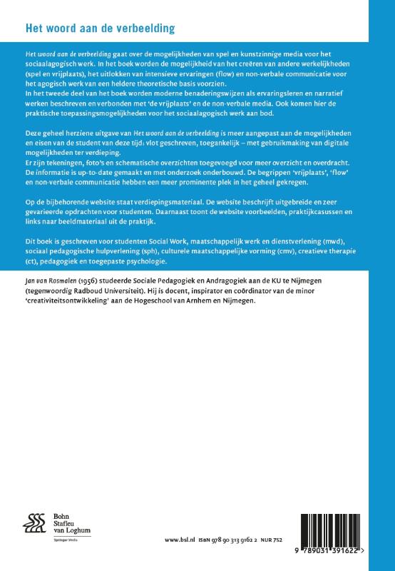 Achterkant van Het woord aan de verbeelding