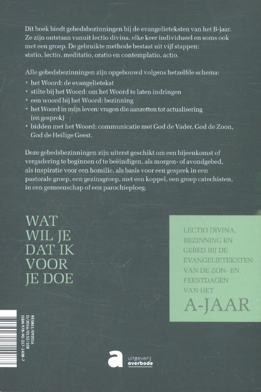 Achterkant van Wat wil je dat ik voor je doe?