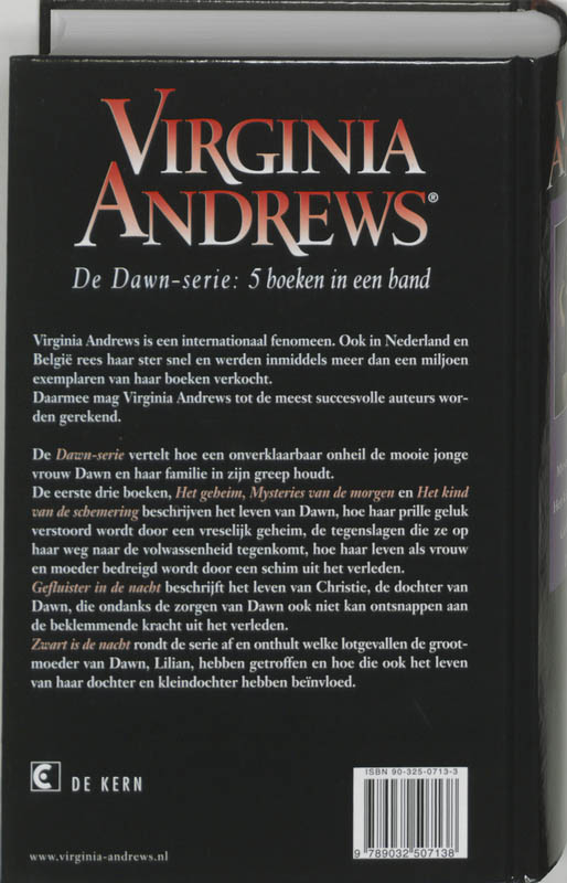 Achterkant van De Dawn-serie omnibus