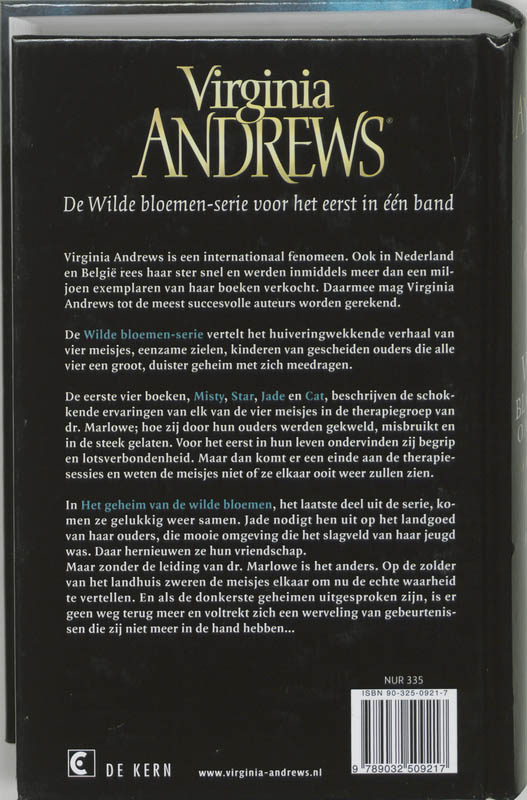 Achterkant van De Wilde bloemen omnibus