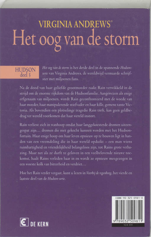 Achterkant van 3 Het oog van de storm