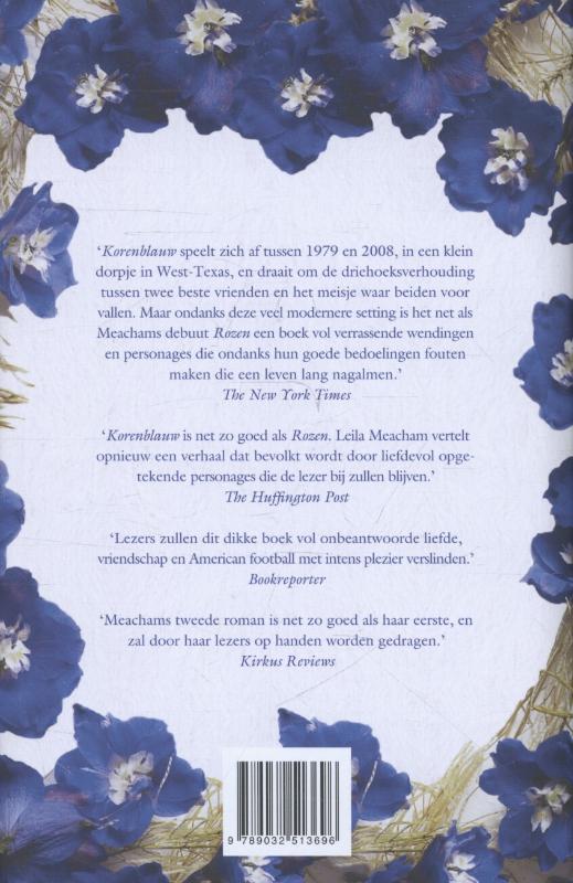Achterkant van Korenblauw