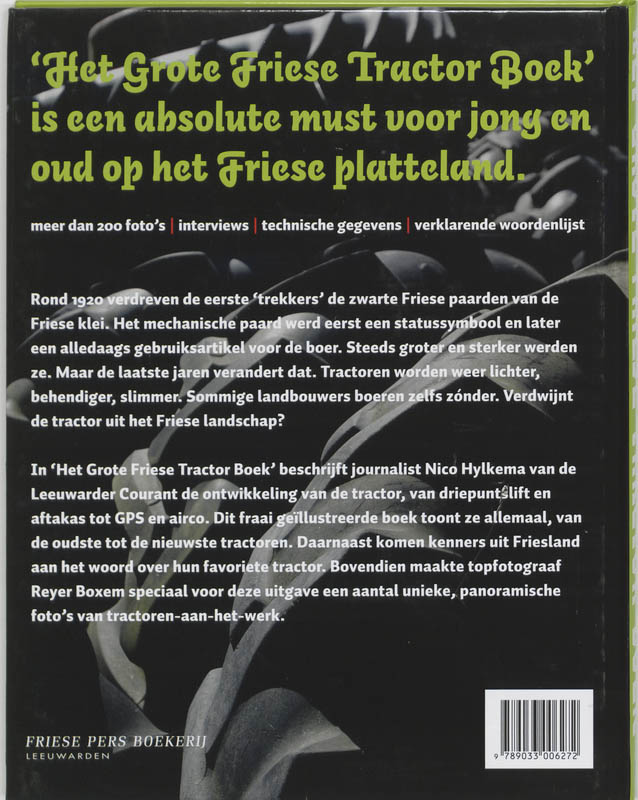 Achterkant van Het Grote Friese Tractor Boek
