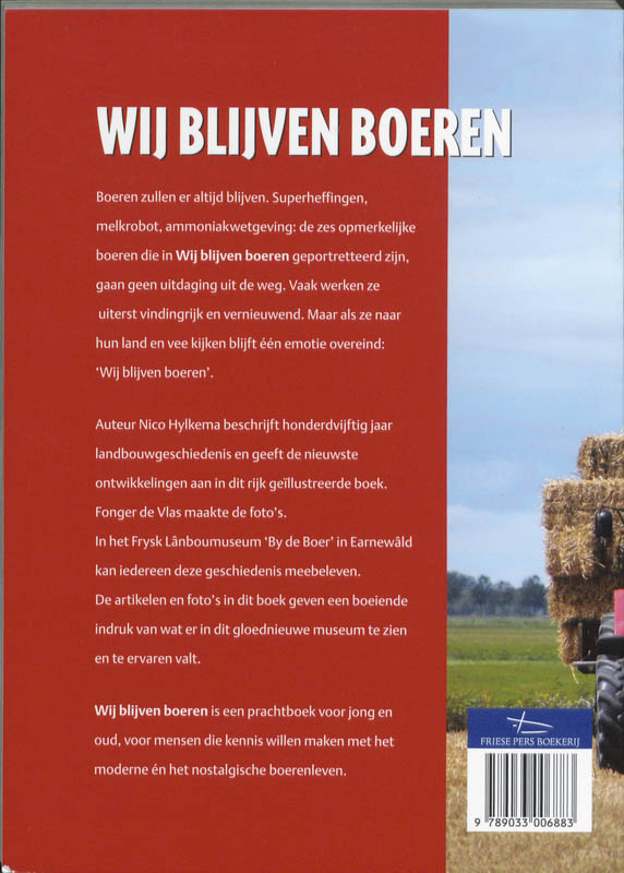 Achterkant van Wij blijven boeren