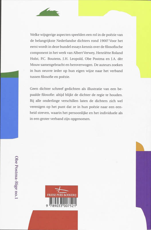 Achterkant van De dichters en filosofen
