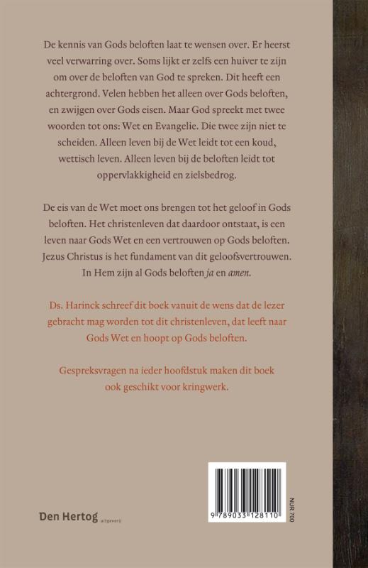Achterkant van Gods beloften in het persoonlijk leven