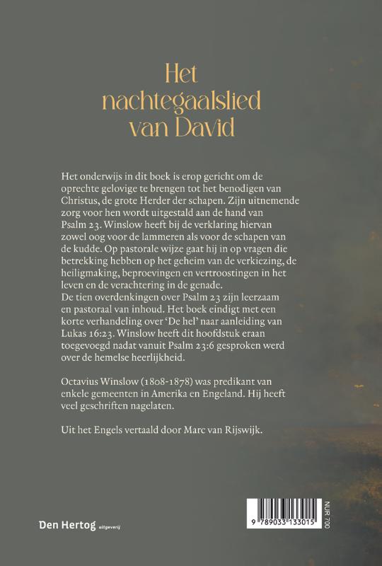 Achterkant van Het nachtegaalslied van David