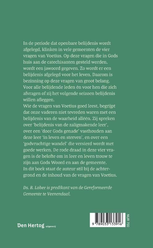 Achterkant van Belijden en beloven