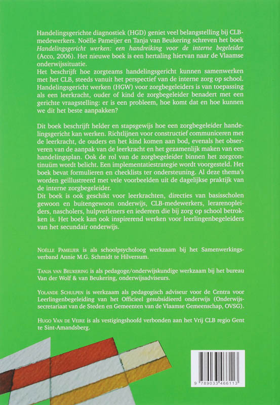 Achterkant van Handelingsgericht werken op school